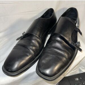 Johnston & Murphy Double Monk Strap Leather Oxford Shoes Preppy 59-01917 - 12 M